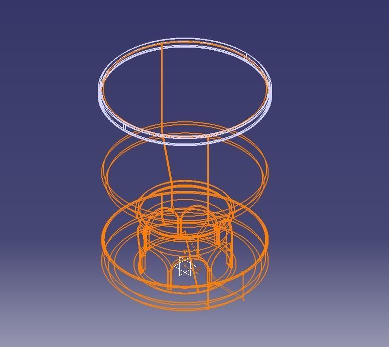 Baby Quail Birds Dry Food Feeder 3D print model_9
