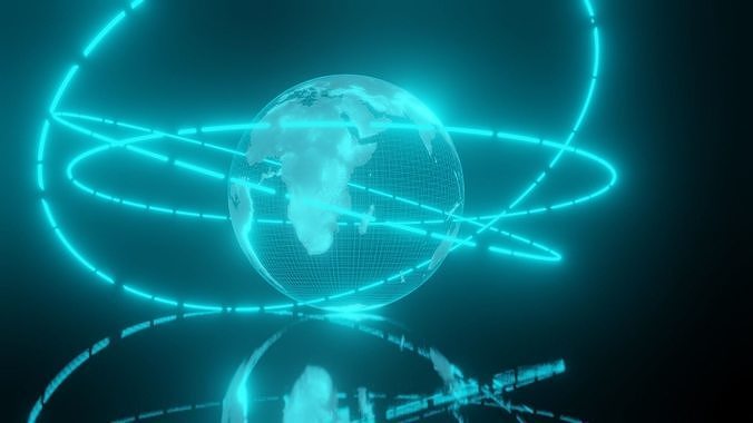Earth hologram 3D 3D model