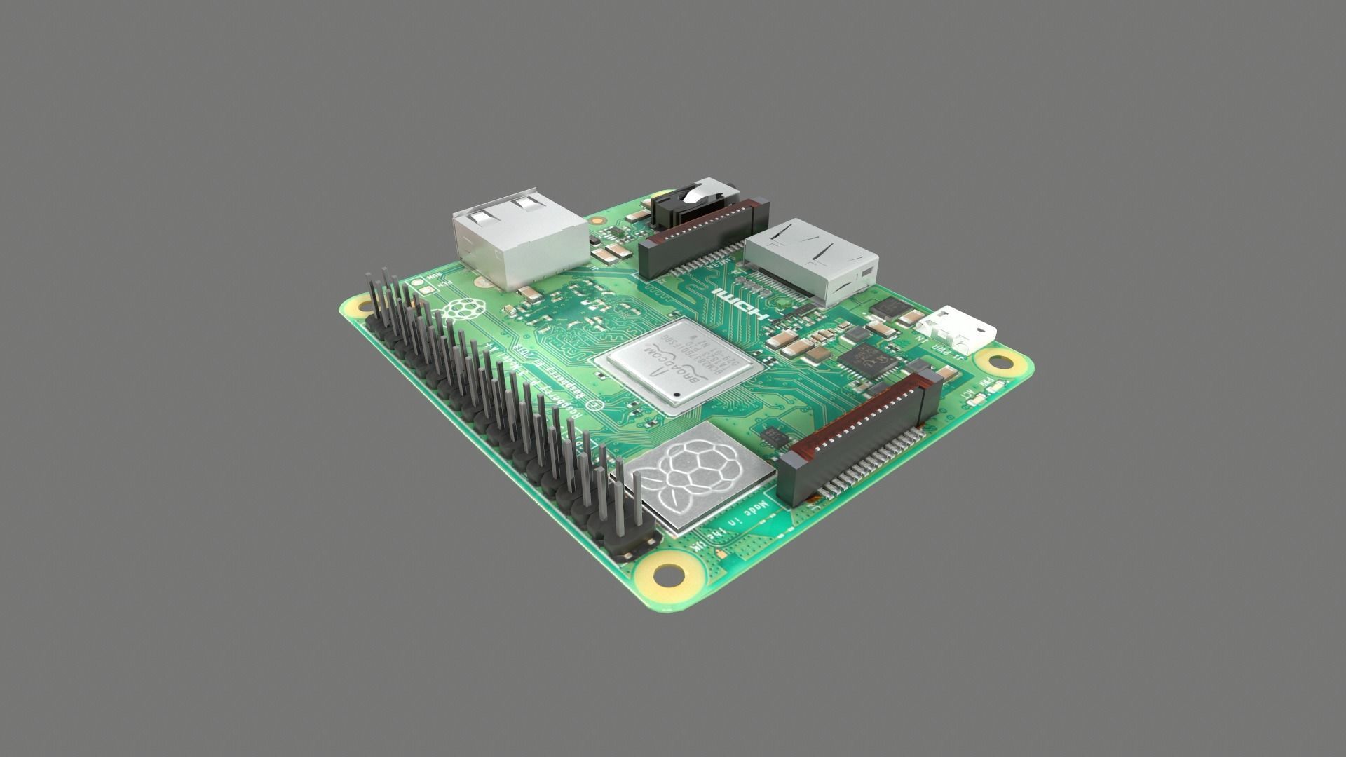 3D model Raspberry Pi 3A Plus VR / AR / low-poly | CGTrader