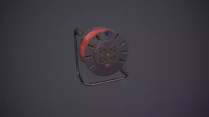 Extension Cable Low-poly 3D model