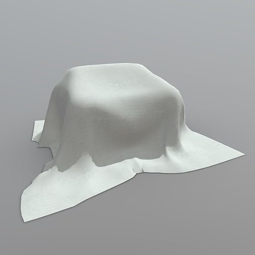 Sofa Cover Low-poly 3D model