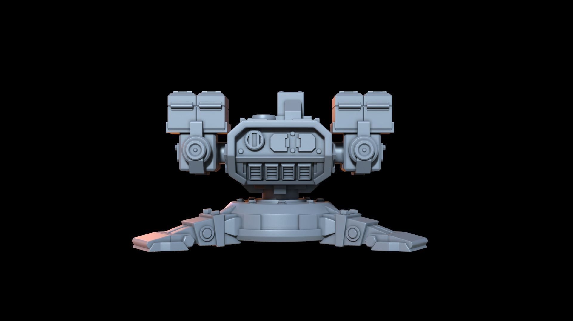 Sentry gun 3D print model_7