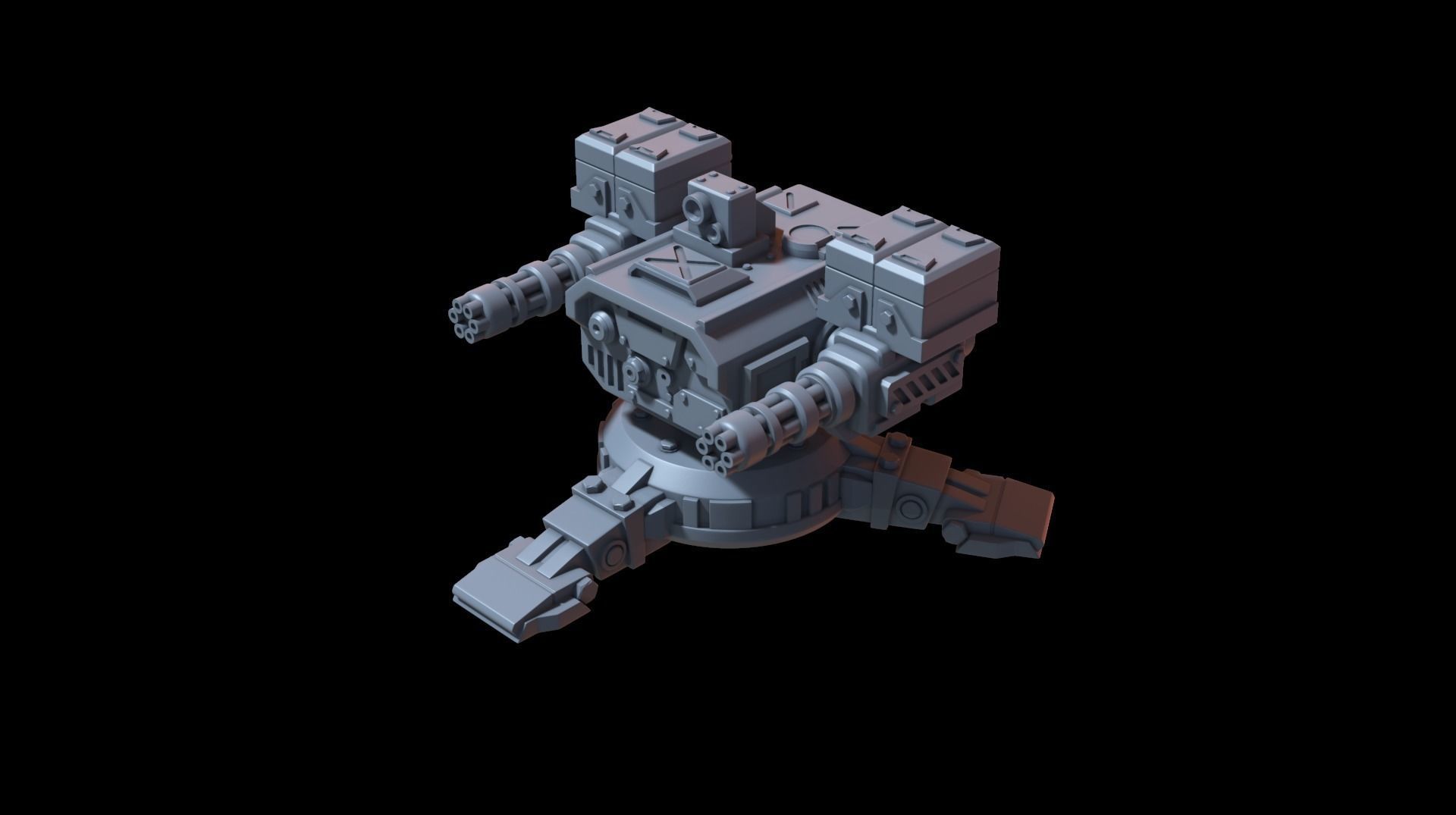 Sentry gun 3D print model_11