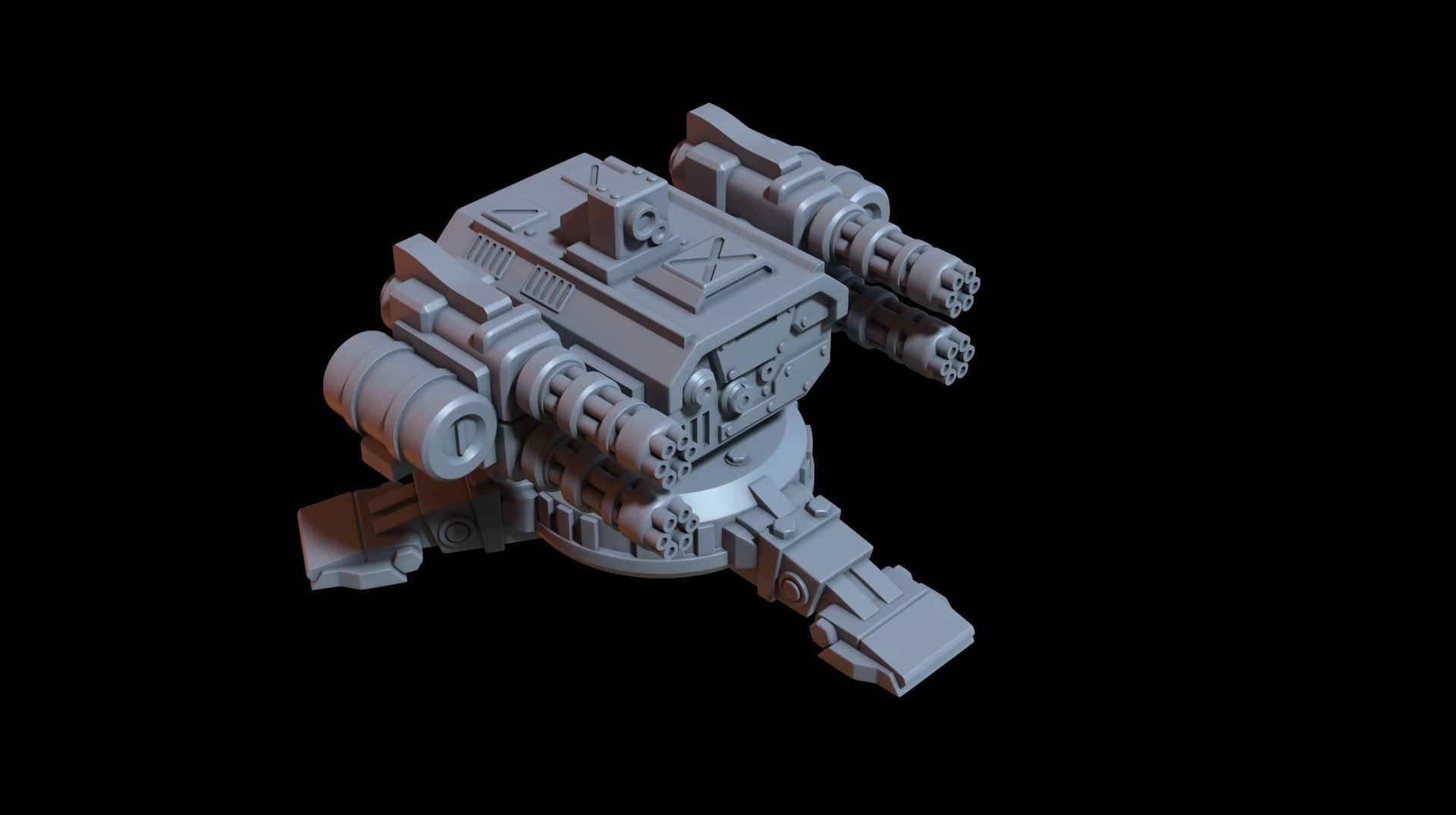 Sentry gun 3D print model_3