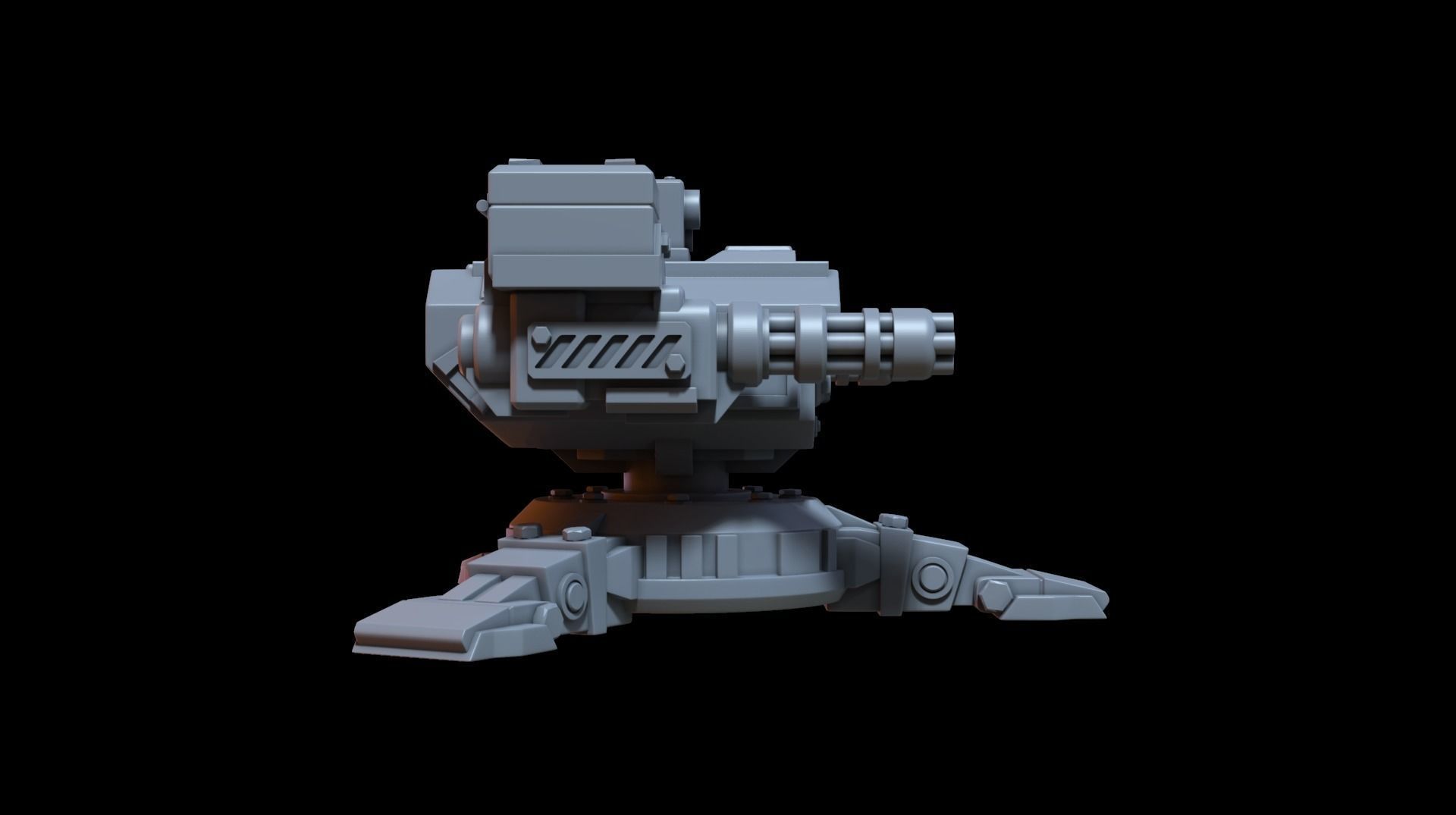 Sentry gun 3D print model_13