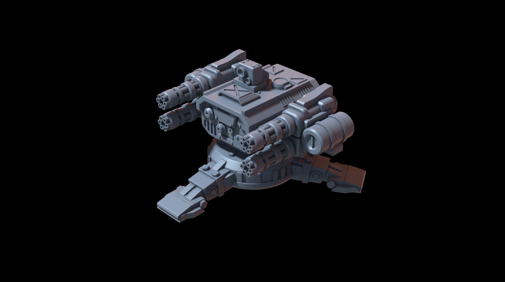 Sentry gun 3D print model_4