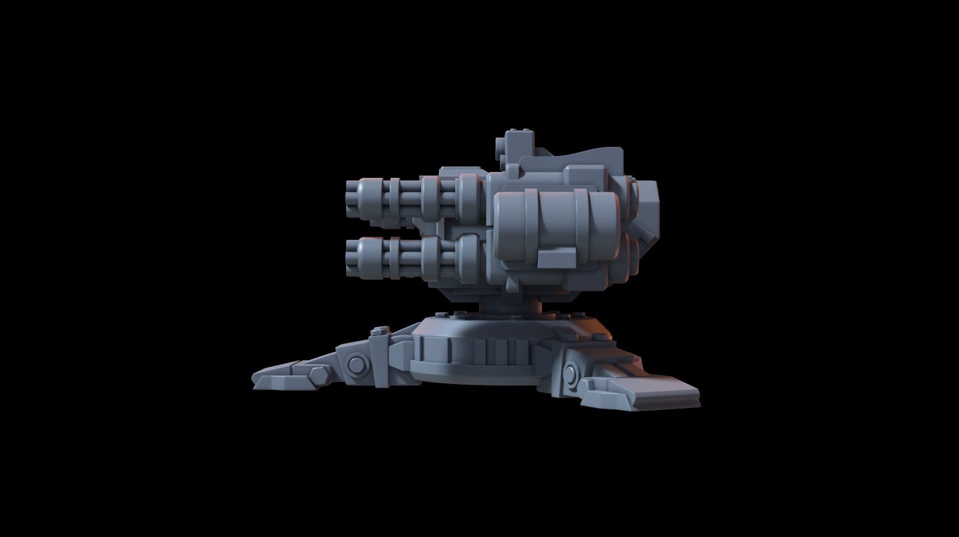 Sentry gun 3D print model_5