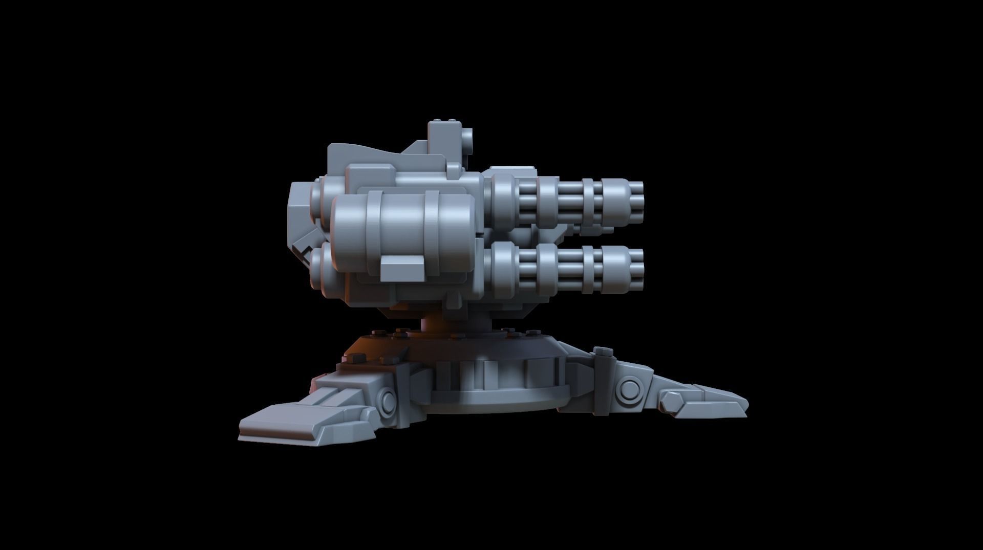 Sentry gun 3D print model_6