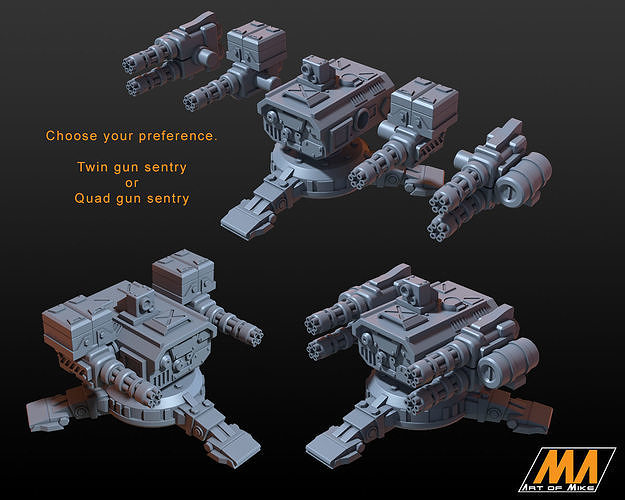 Sentry gun 3D print model