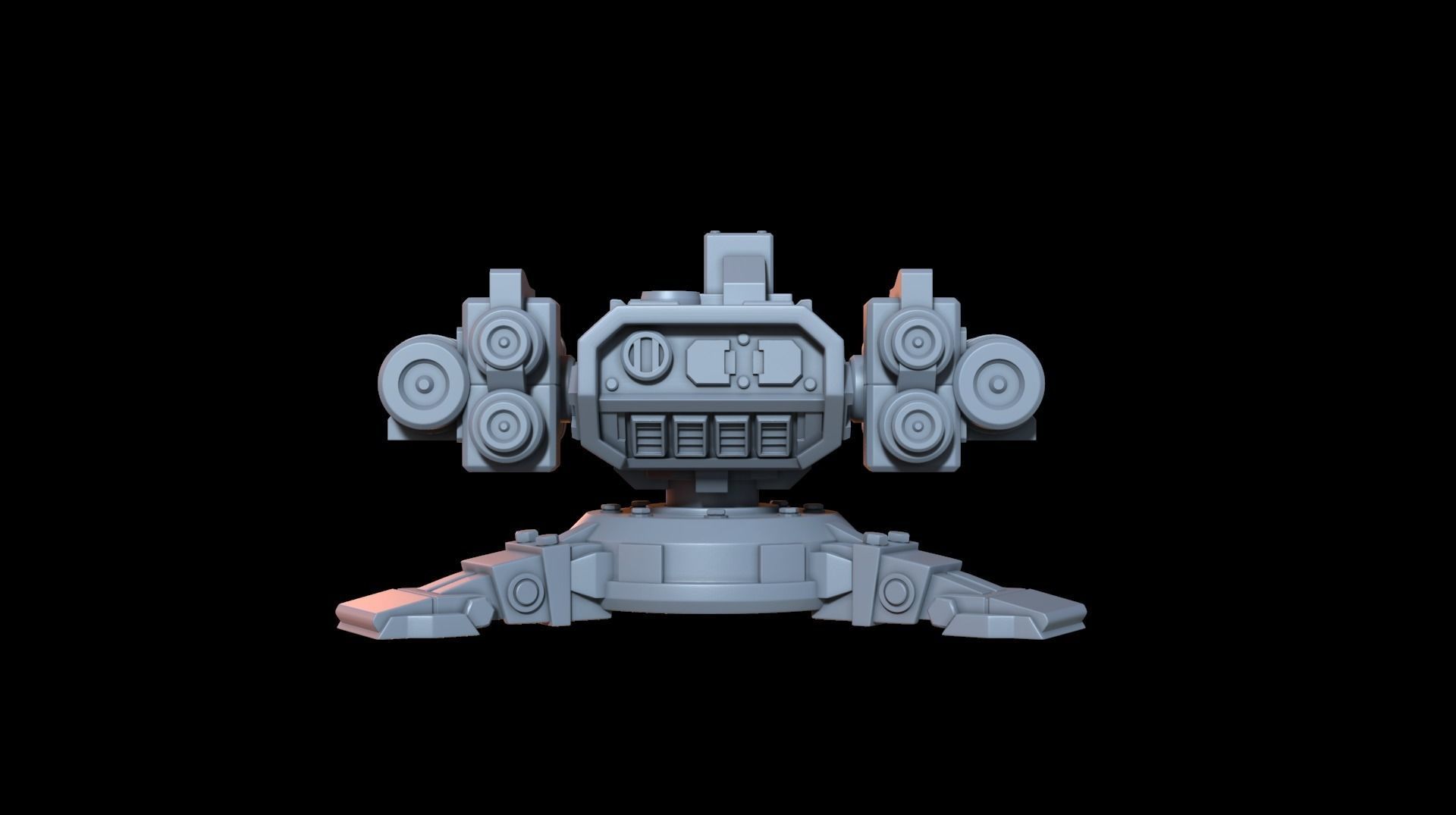Sentry gun 3D print model_1