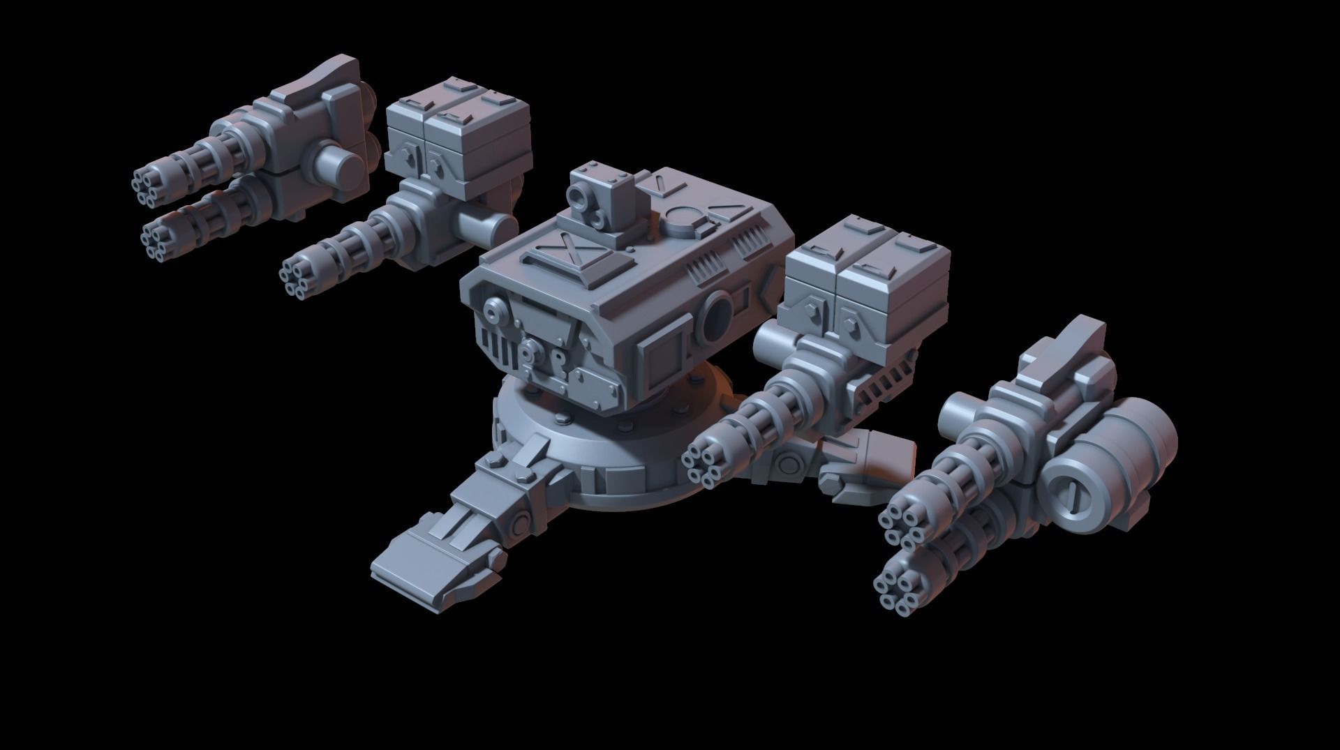 Sentry gun 3D print model_8