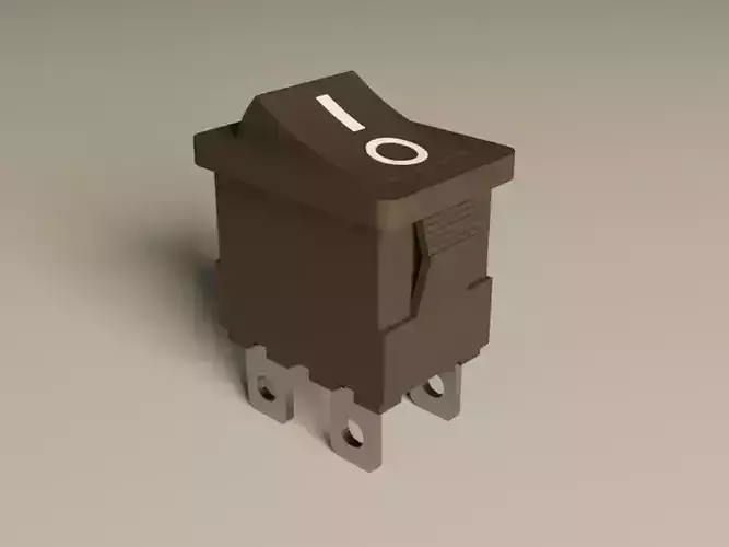Power Rocker Switch 3D model