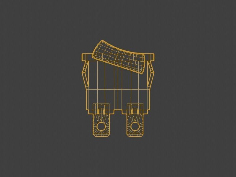 Power Rocker Switch 3D model_7