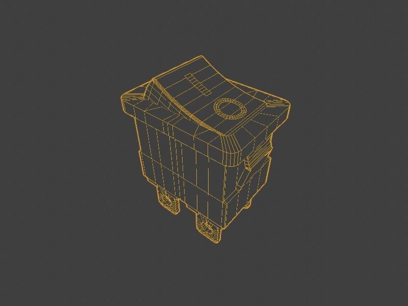 Power Rocker Switch 3D model_8