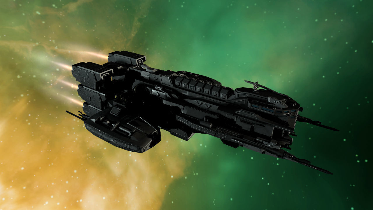 Sci Fi Mother Ship Low-poly 3D model_4