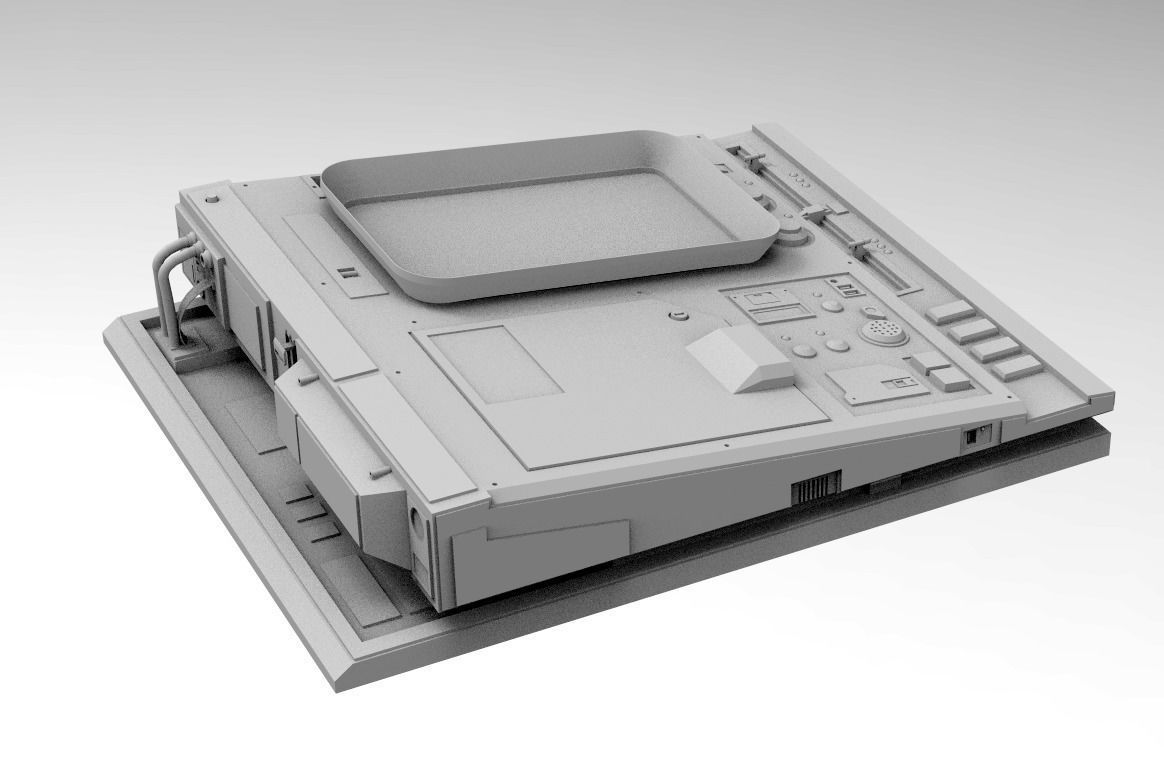 Sci-fi Computer Panel Pack KitBash  3D model_4