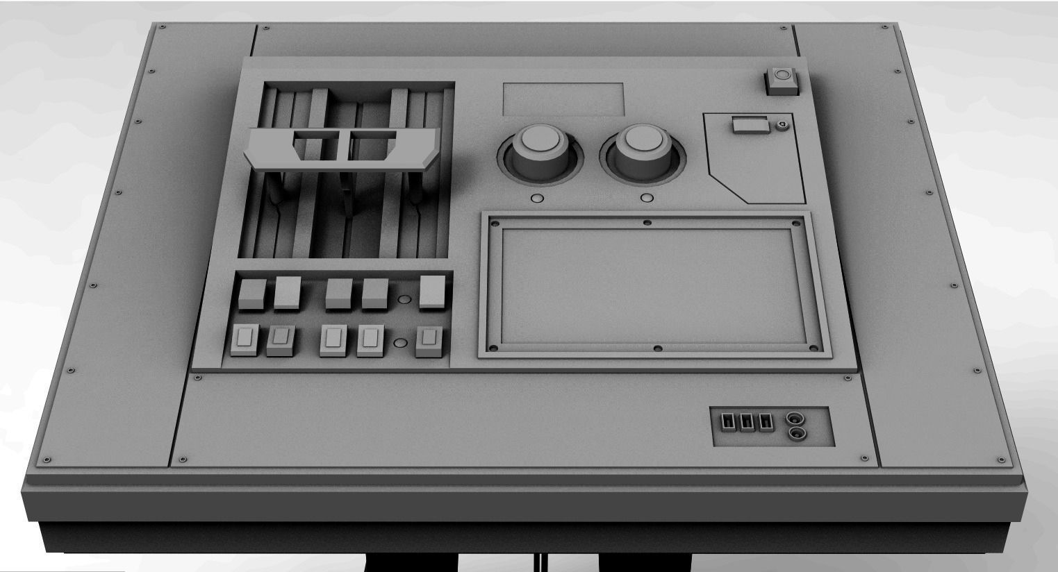 Sci-fi Computer Panel Pack KitBash  3D model_9