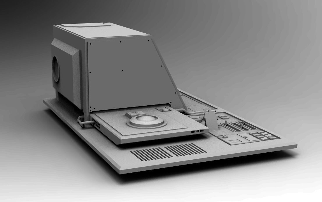 Sci-fi Computer Panel Pack KitBash  3D model_15