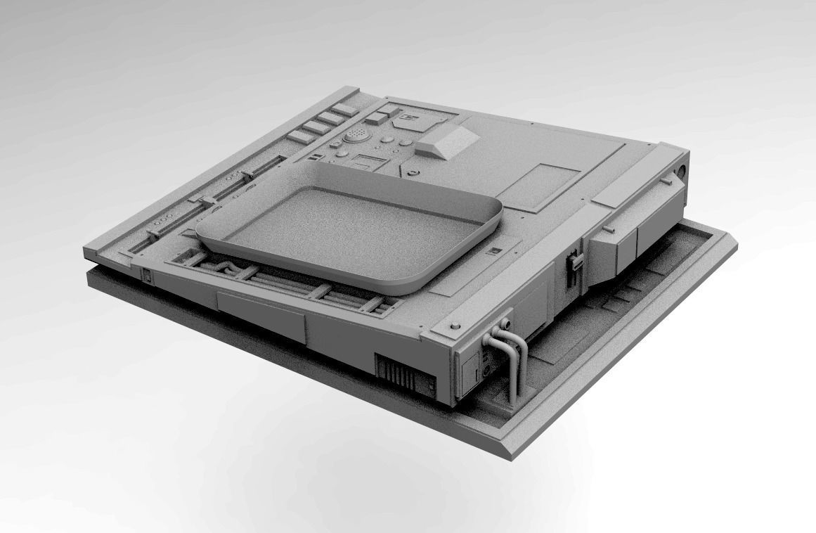 Sci-fi Computer Panel Pack KitBash  3D model_3