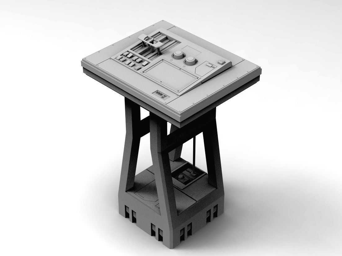 Sci-fi Computer Panel Pack KitBash  3D model_7