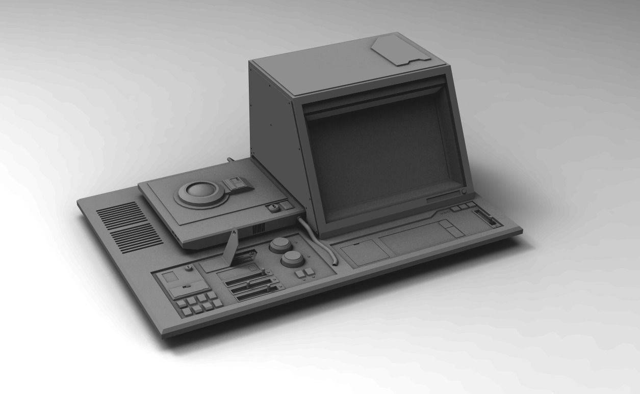 Sci-fi Computer Panel Pack KitBash  3D model_13