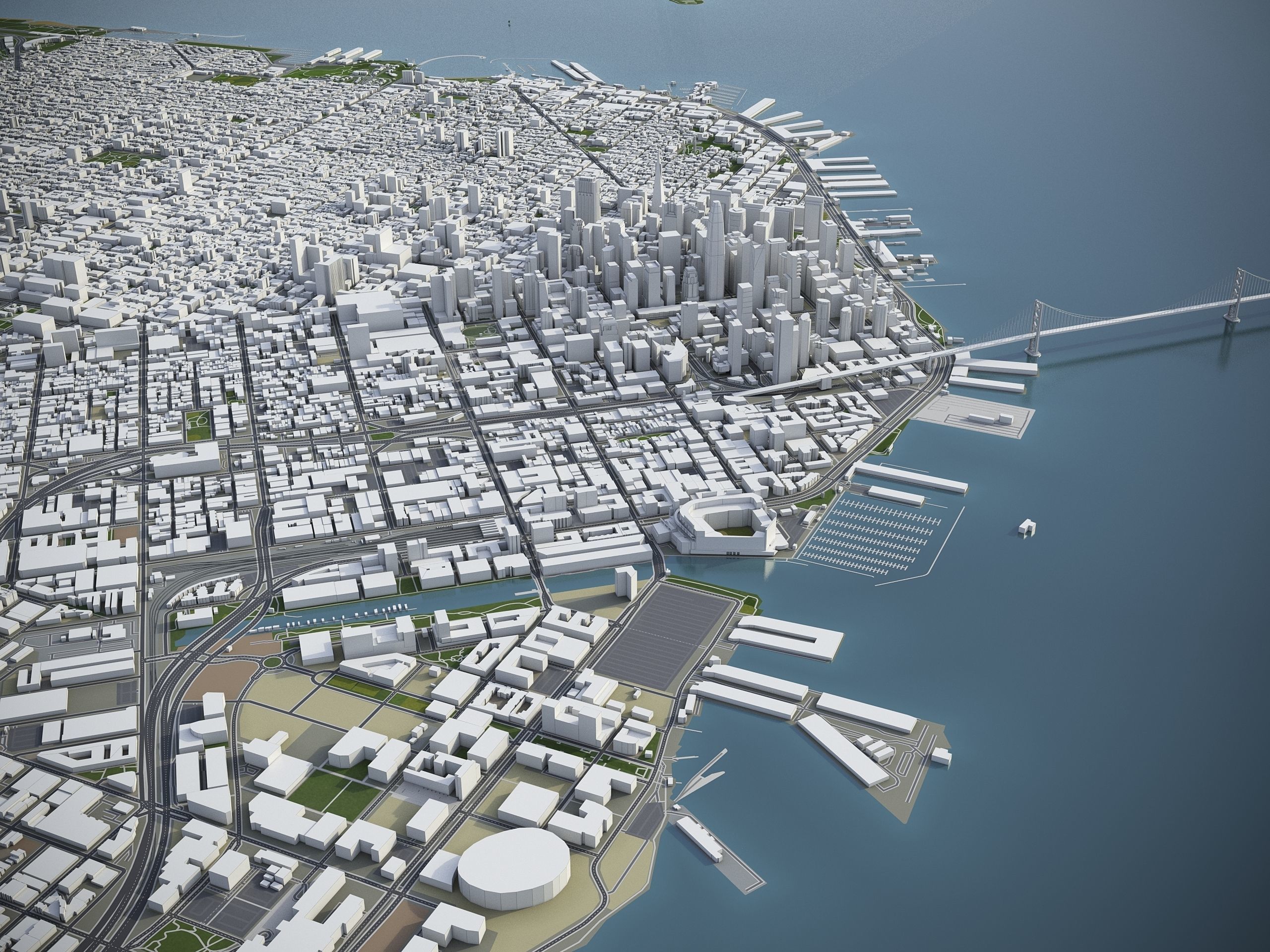 San Francisco Bay - all cities 3D Model Collection_9