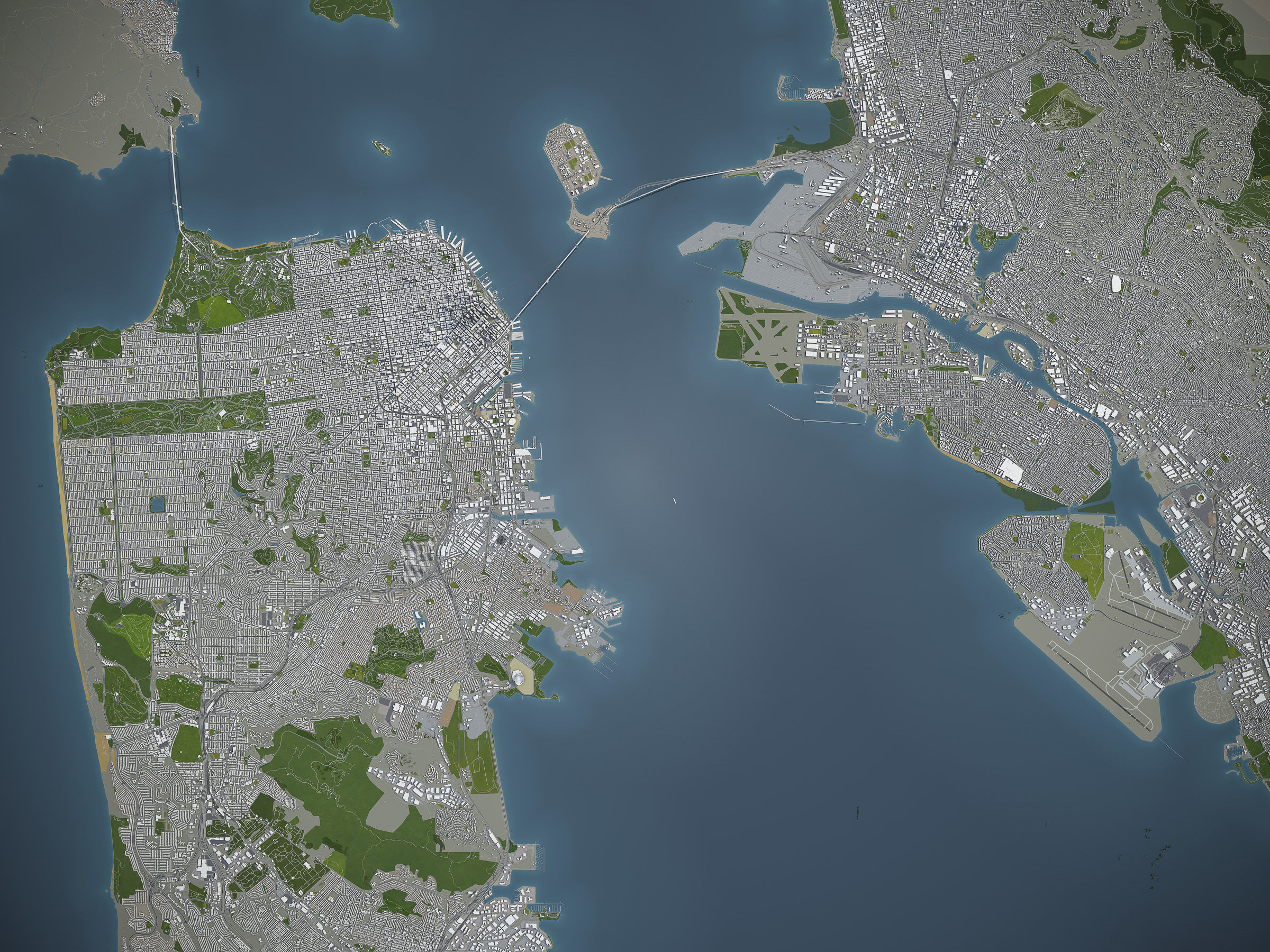 San Francisco Bay - all cities 3D Model Collection_2