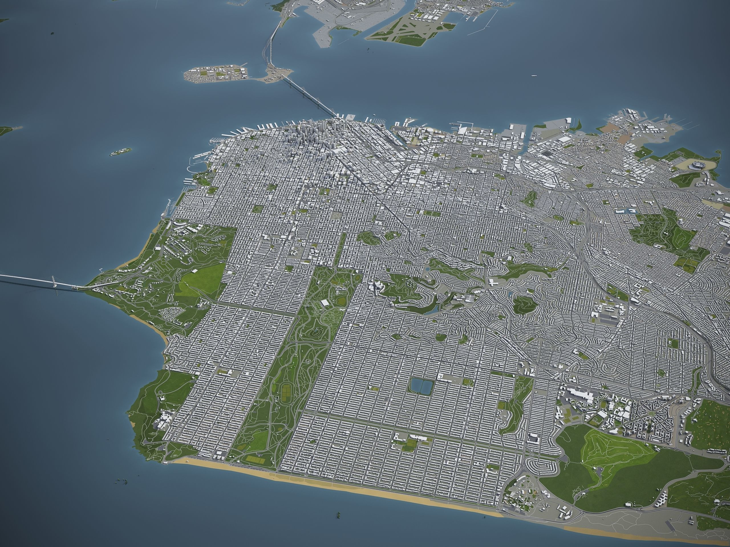 San Francisco Bay - all cities 3D Model Collection_11