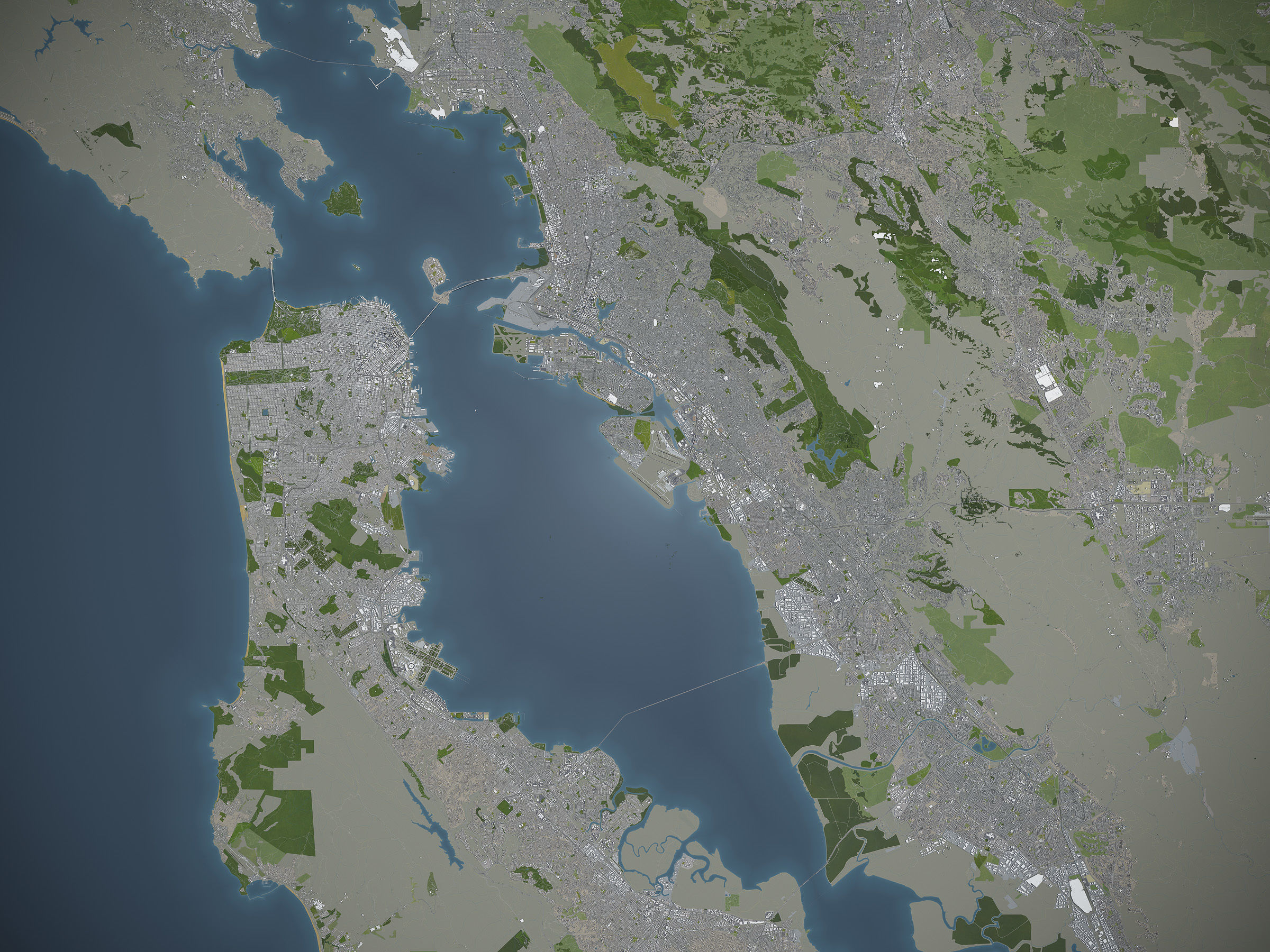 San Francisco Bay - all cities 3D Model Collection_3