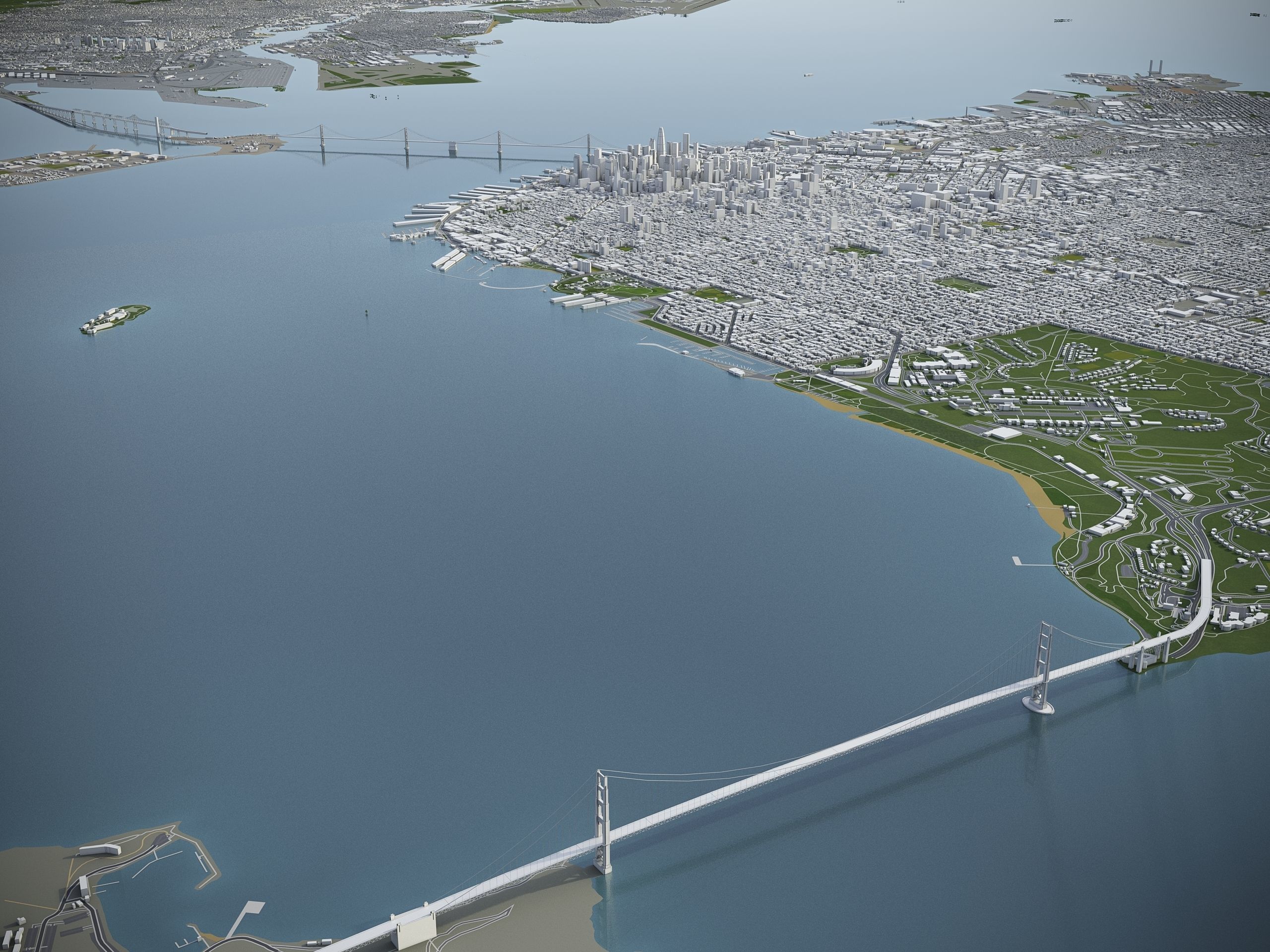 San Francisco Bay - all cities 3D Model Collection_8