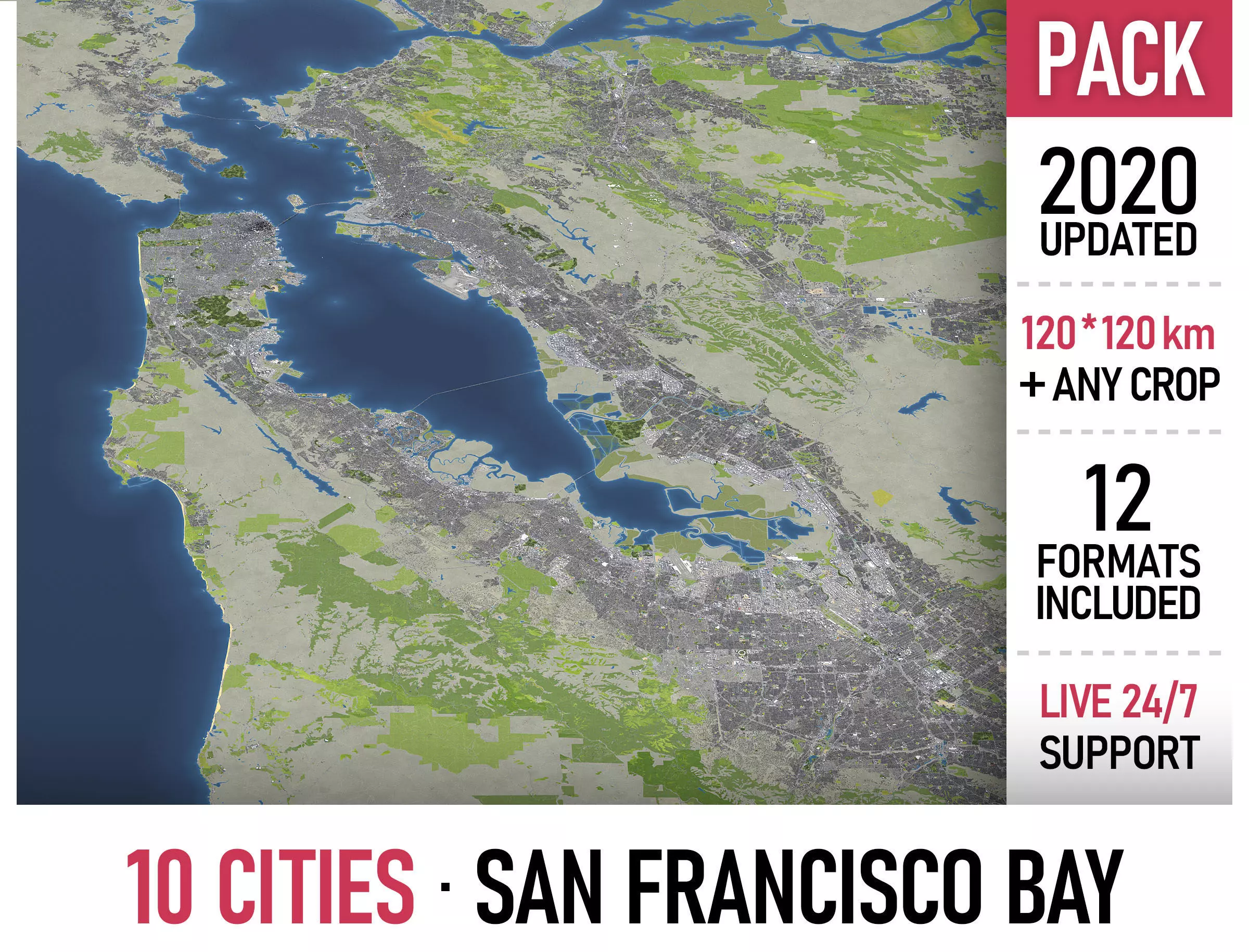San Francisco Bay - all cities 3D Model Collection_0