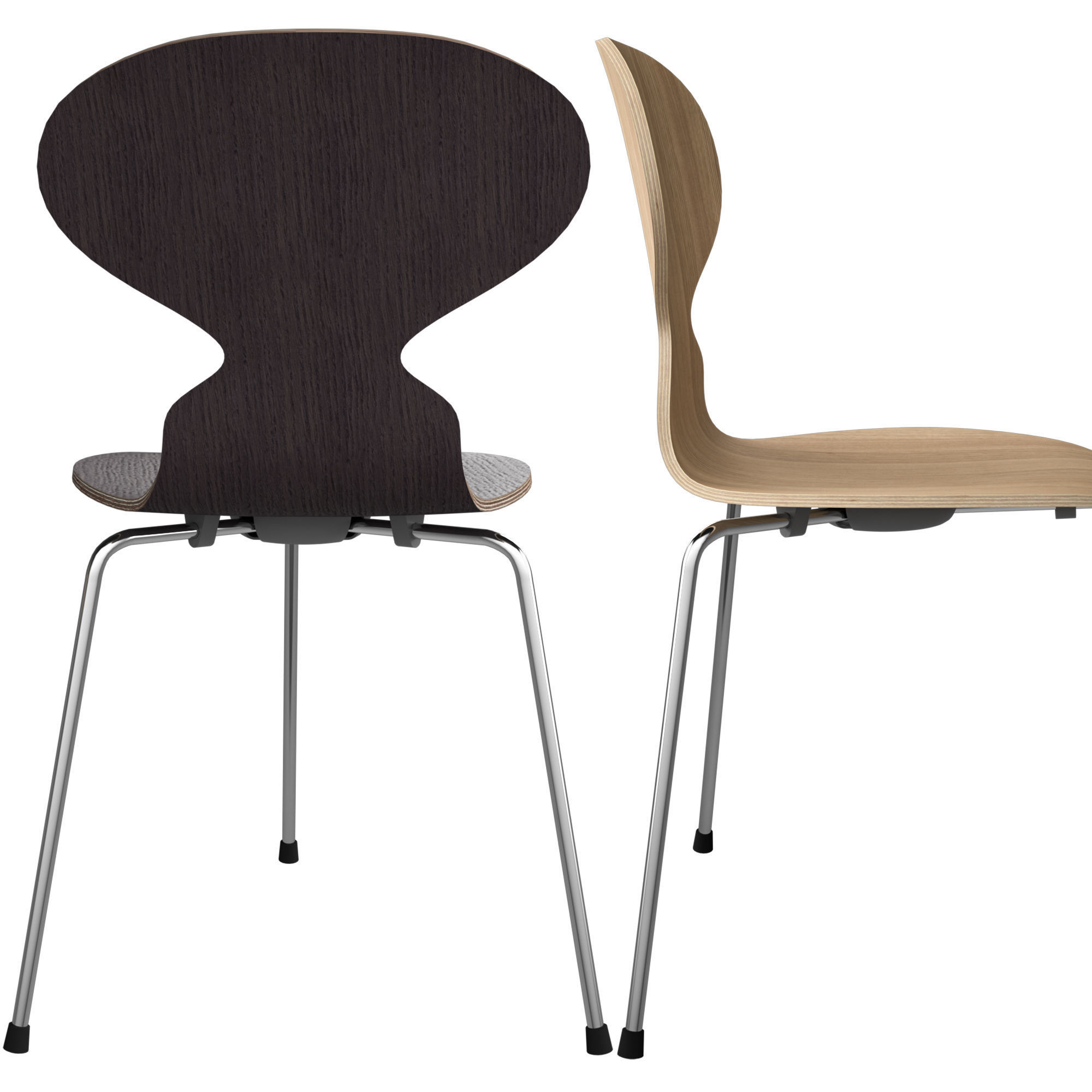 The Ant Chair by Arne Jacobsen Fritz Hansen 3D model_2