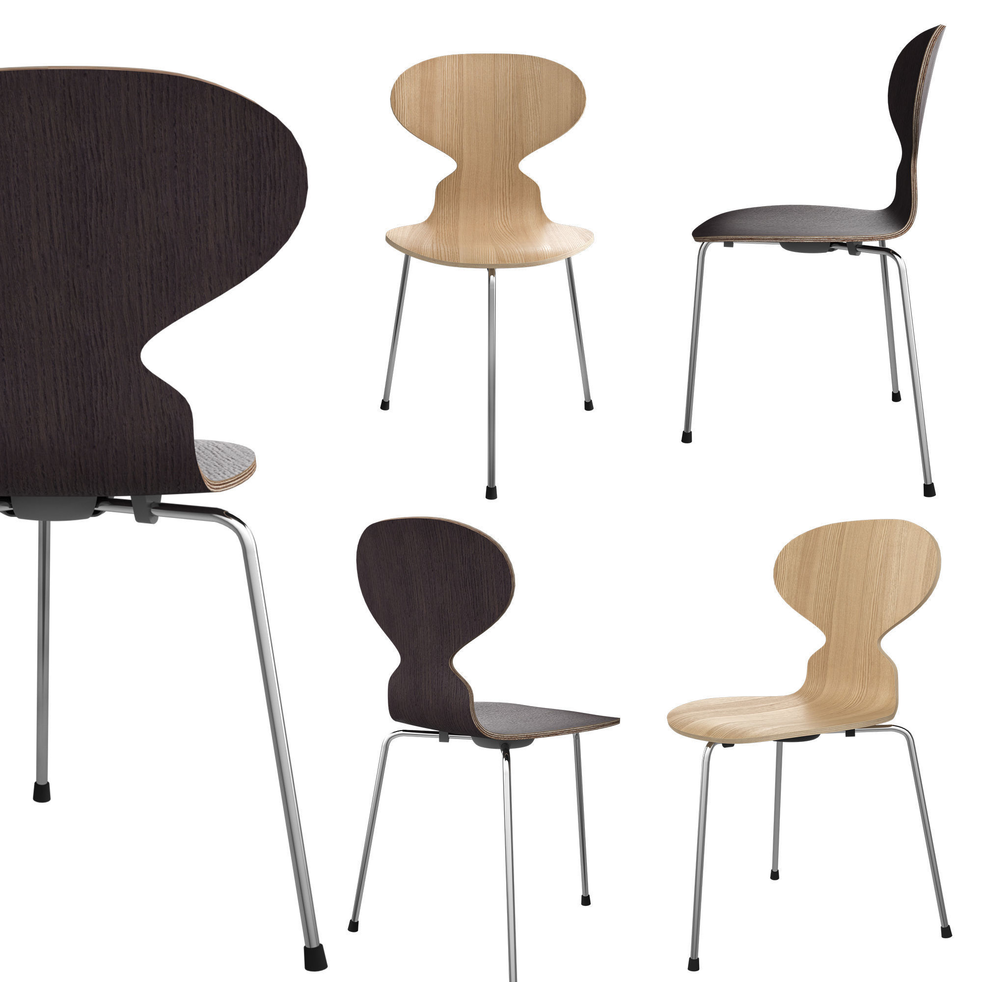The Ant Chair by Arne Jacobsen Fritz Hansen 3D model_1