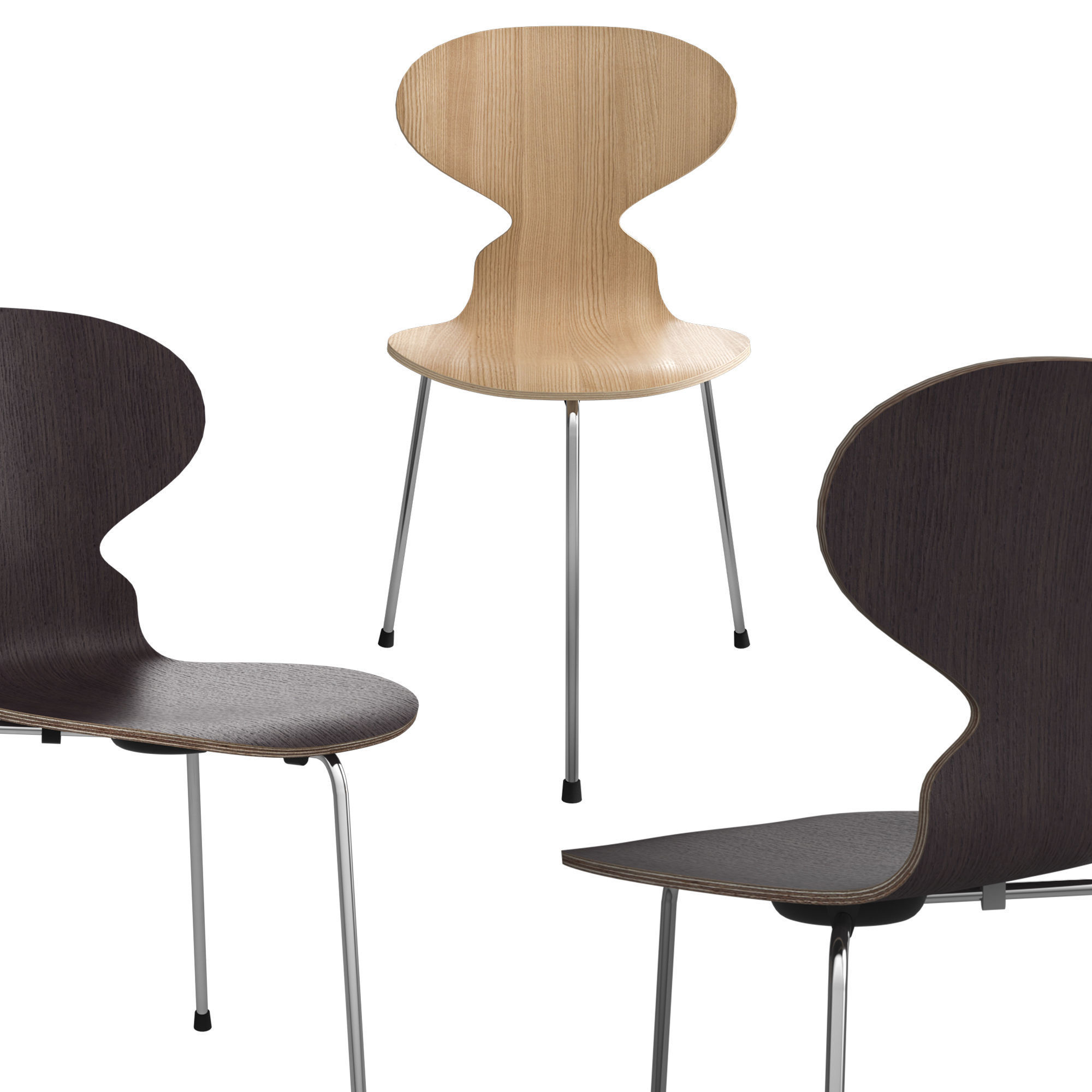 The Ant Chair by Arne Jacobsen Fritz Hansen 3D model_3