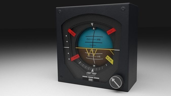 F16 Attitude Direction Indicator - ADI 3D model