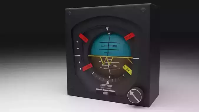 F16 Attitude Direction Indicator - ADI 3D model