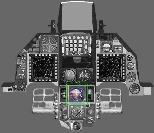 F16 Attitude Direction Indicator - ADI 3D model_7