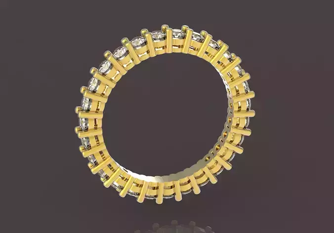 ring 27 gems 3D print model