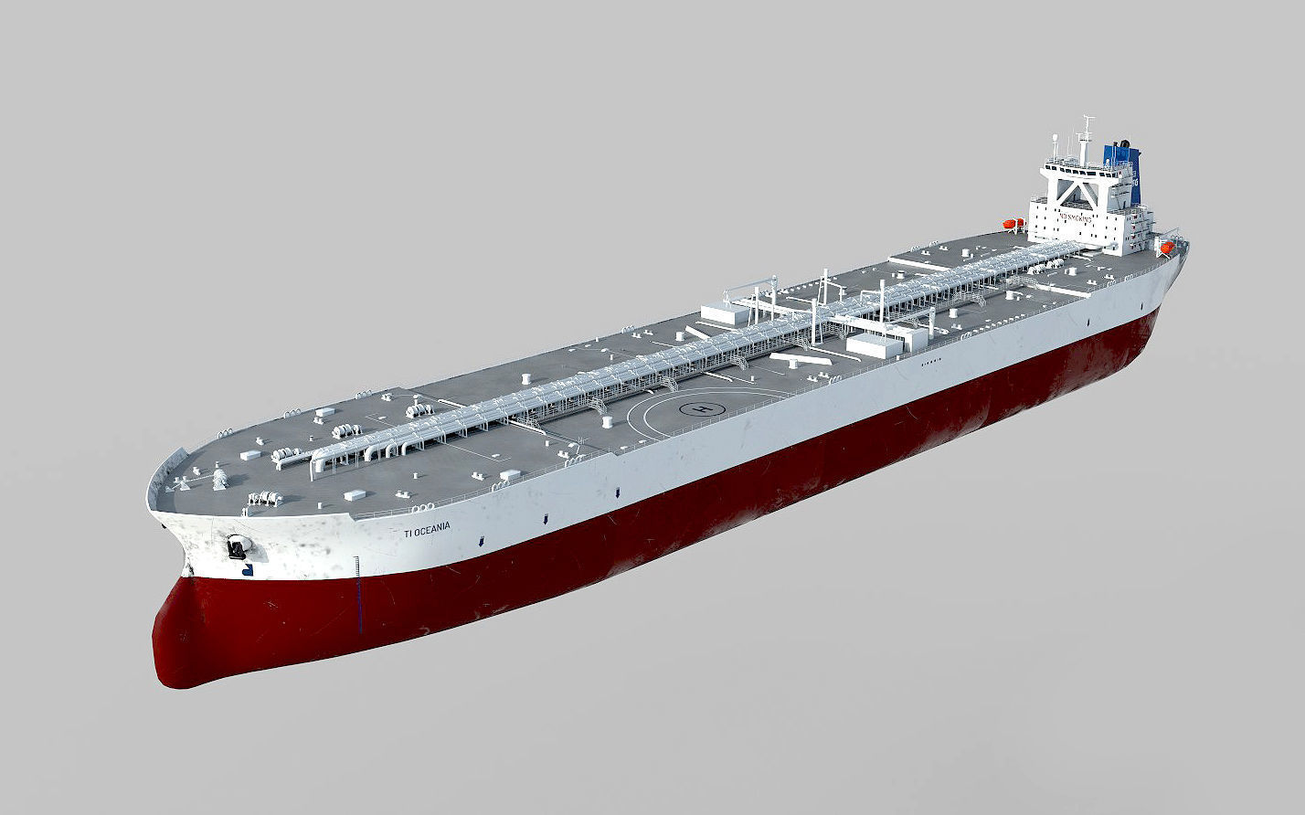 Super Tanker TI Class Low-poly 3D model_3