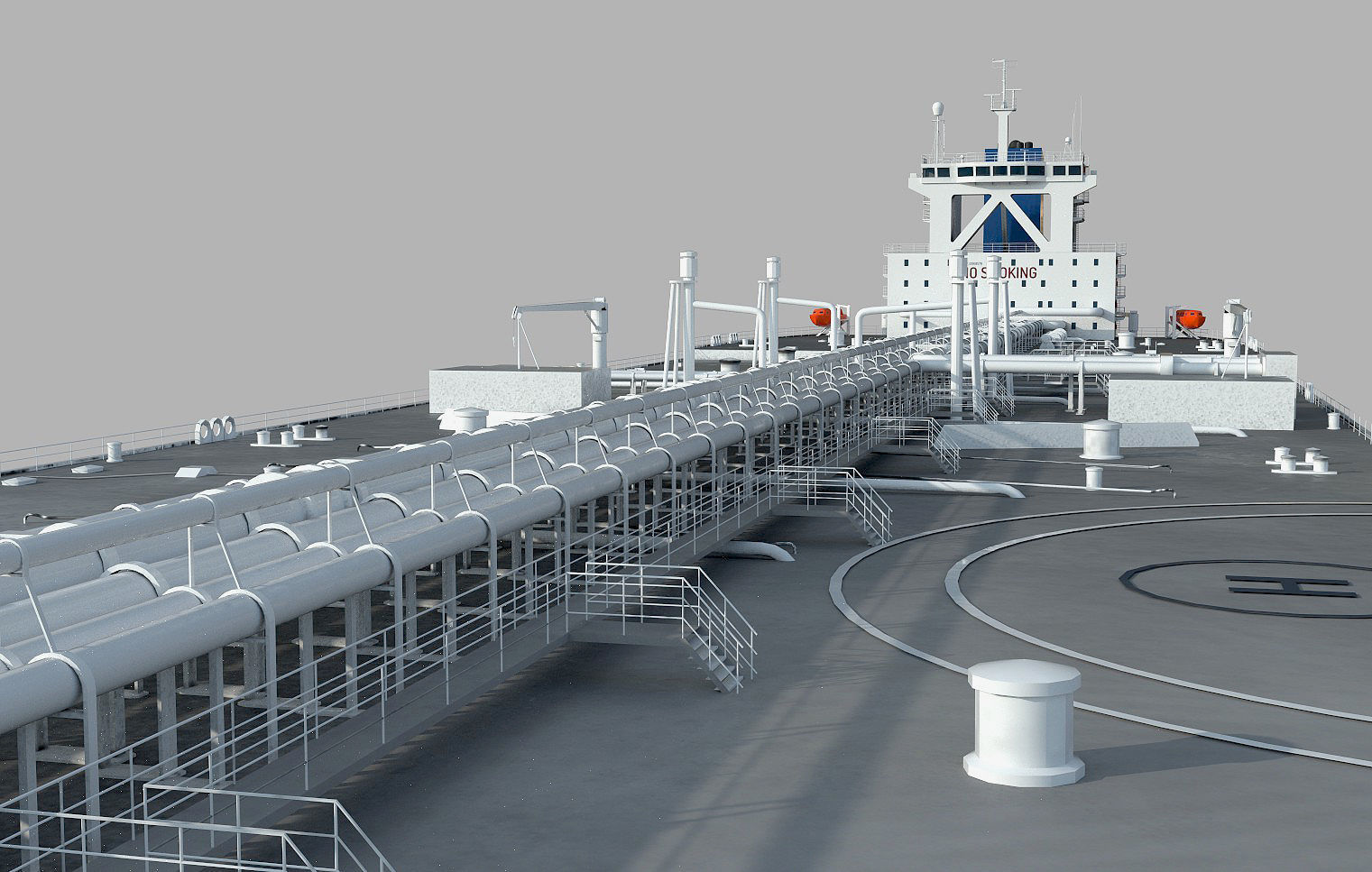 Super Tanker TI Class Low-poly 3D model_2