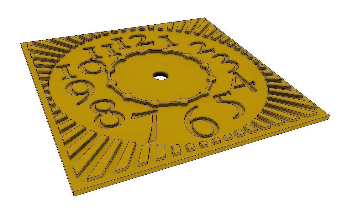 Mantel Clock - Hide away drawer - D2  3D print model_5