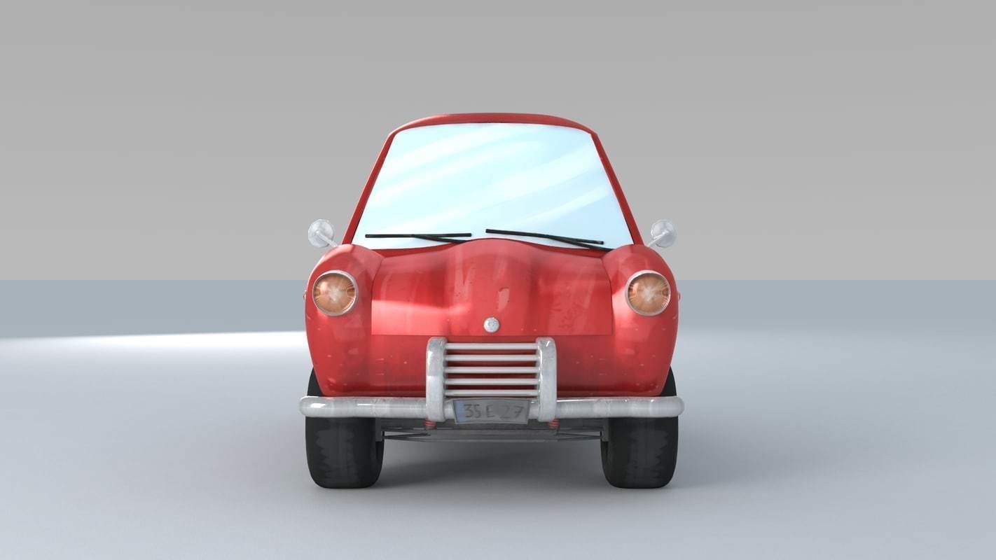 toon car 3D model_5