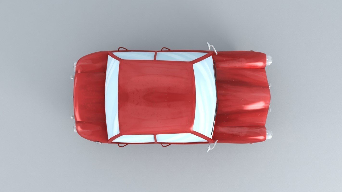 toon car 3D model_4