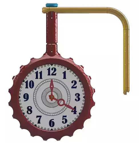 Swatch Mounted Wall Clock - Design A 3D print model