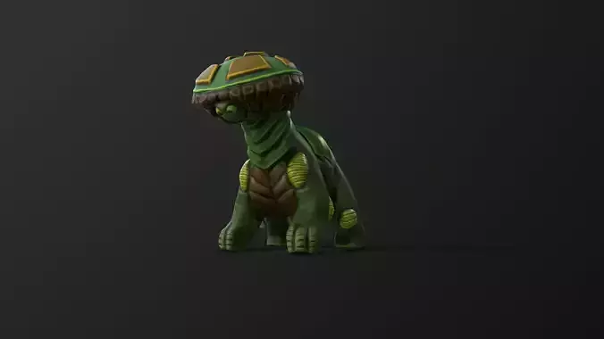 low level Forest Creature  Low-poly 3D model
