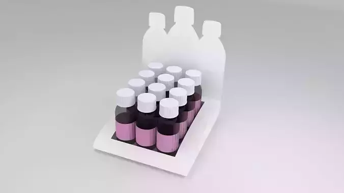 stand bottle display with bottles