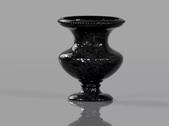 Contemporary vase 3D print model_0