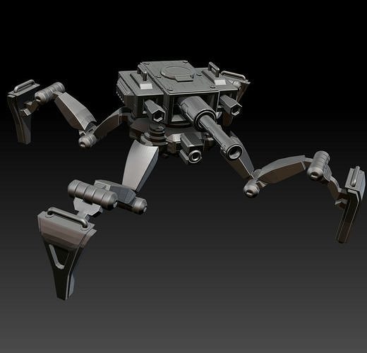 Posable Sci-Fi Tank - MK 01 Free 3D print model