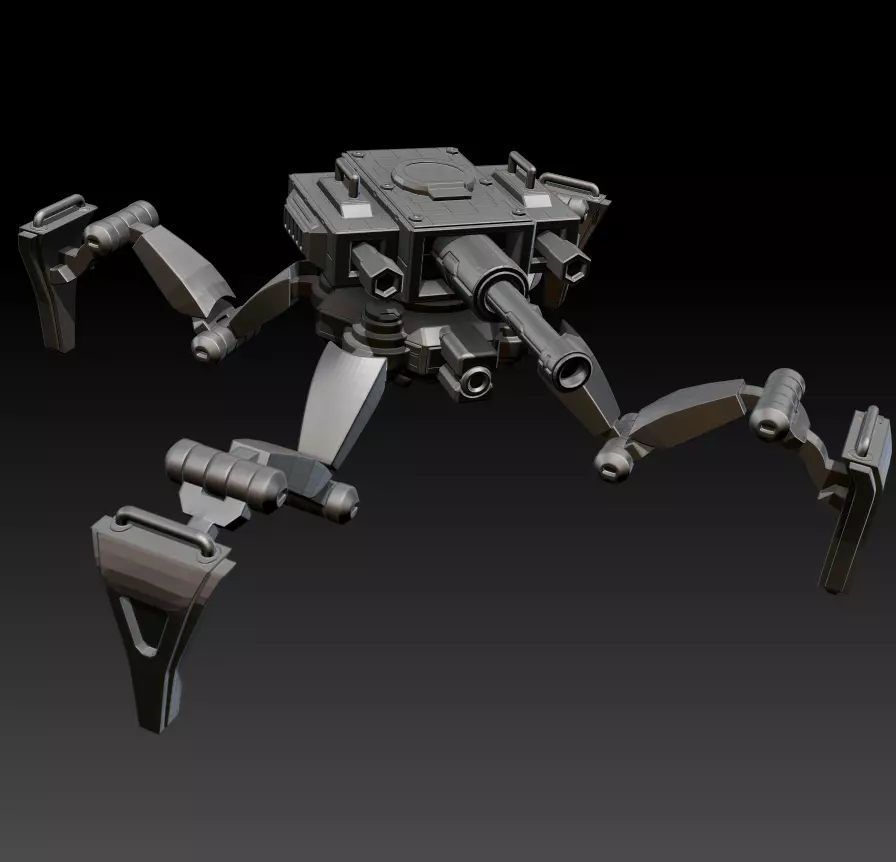 Posable Sci-Fi Tank - MK 01 Free 3D print model