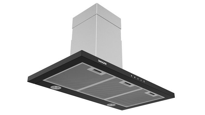 Suggar Granada Slim Touch 90cm Stainless Steel 3D model